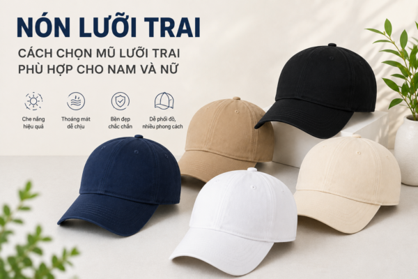 Nón lưỡi trai thời trang cho nam và nữ