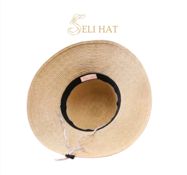 Nón Cói Hoa Hàn Style Straw Bowknot Thanh Lịch