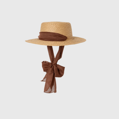 Nón Cói Boater Ribbon Elegance Premium