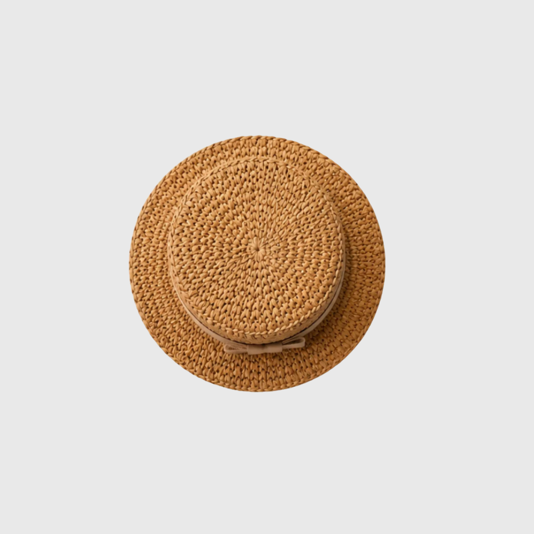 Nón Cói Paris Boater Vành Phẳng Phong Cách - Ảnh 4