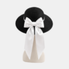 Nón Cói Noir Bow Vành Rộng Thanh Lịch